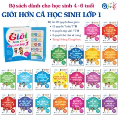Túi Trọn Bộ Giỏi Hơn Cả Học Sinh Lớp 1 (20 Cuốn mỗi túi) - Dành cho học sinh từ 4-6 tuổi