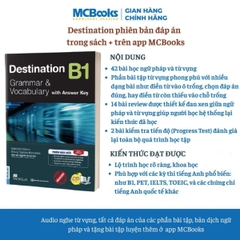 Sách - Trọn Bộ Giáo Trình Destination Grammar & Vocabulary B1, B2, C1&C2 phân loại Lẻ/combo PB 2025 - Combo 3 kèm Đ.A 2025