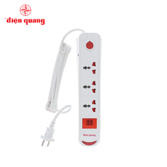 Ổ cắm Điện Quang ESK 2W DBW103USB (3lỗ, 3chấu, 2USB, dây 2m).