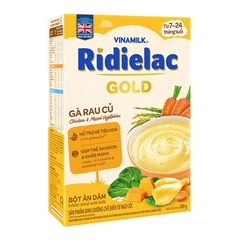 Bột ăn dặm Ridielac Gold, gà & rau củ-Vinamilk, 7-24 tháng tuổi (200g).