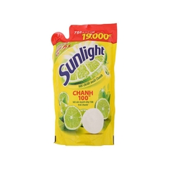 Nước rửa chén bát Sunlight-hương chanh 100, túi (750g/725ml).