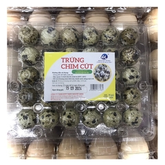Trứng chim cút-Nguyệt Minh, hộp (30 quả).