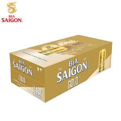 Bia Sài Gòn Gold, thùng (18*330ml, 5%).