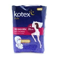 Băng vệ sinh Kotex Style ban đêm siêu mỏng (35cm)