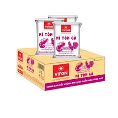 Mì tôm gà-Vifon, gói giấy (75g).