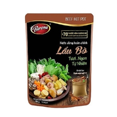 Nước dùng hoàn chỉnh lẩu bò-Barona, gói (164g).