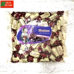 Kẹo socola hạt, Chocolate Nuts Candy, ABK-Ukraina, túi đỏ (1000g).
