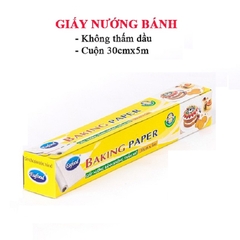 Giấy nướng bánh không thấm mỡ-Eufood, hộp (30cmx5m).