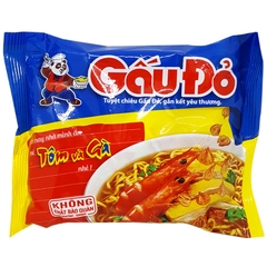 Mì Gấu Đỏ, tôm và gà (64g),