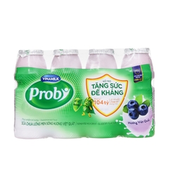 Sữa chua uống men sống hương Việt Quất, Probi-Vinamilk (130ml*4chai),