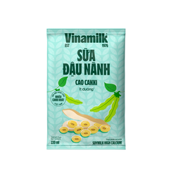 Sữa đậu nành cao canxi, ít đường-Vinamilk (220ml).