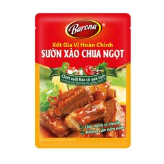 Xốt gia vị xườn xào chua ngọt-Barona, gói (80g).