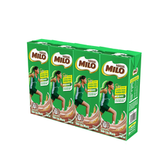 Sữa lúa mạch Milo-Nestle, vỉ (180ml*4hộp),