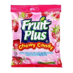 Kẹo Fruit Plus Chewy Candy, hương dâu-Malaysia, gói (150g),