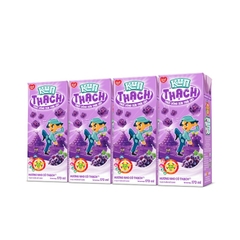 Thức uống sữa trái cây hương nho có thạch-Kun (170ml*4hộp).