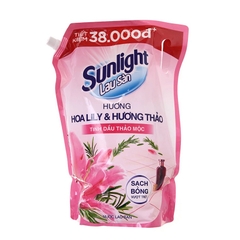 Nước lau sàn Sunlight hương hoa lily & hương thảo, túi (2kg/1.99lít),