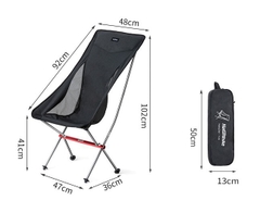 Ghế Xếp Inox Dã Ngoại Tựa Đầu NatureHike NH18Y060-Z