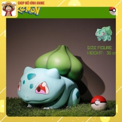 Mô Hình Pokemon Bulbasaur Kích Thước Tỉ Lệ 1:1, Full Box Bộ Sưu Tập Nhân Vật, Decor Trang Trí, Quà Tặng Cho Bé