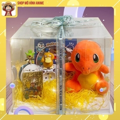 Hộp Quà Tặng Pokemon, Bao Gồm 5 Sản Phẩm Đa Dạng, Thẻ Bài, Mô Hình, Gấu Bông, Trang Trí Đèn Led, Quà Tặng Cho Bé