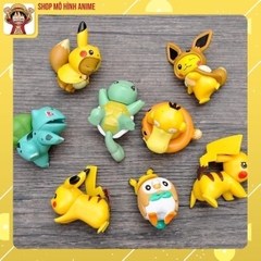 Mô Hình 8 Nhân Vật Hoạt Hình Pokemon, Pikachu, Làm Bộ Sưu Tập Nhân Vật Yêu Thích, Decor Trang Trí, Quà Tặng Cho Bé