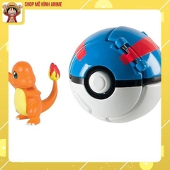 Mô Hình Quả Cầu Pokemon, Tự Động Ném Thú Pikachu, Fushigidane, Hitokage...Đồ Chơi Sáng Tạo Cho Các Bé