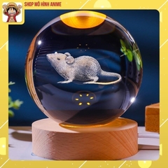 Quả Cầu Pha Lê 3D Phát Sáng, Hình 12 Con Giáp, Đèn Ngủ, Decor Trang Trí Ban Đêm, Quà Tặng Người Yêu, Sinh Nhật