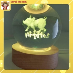 Quả Cầu Pha Lê 3D Phát Sáng, Hình 12 Con Giáp, Đèn Ngủ, Decor Trang Trí Ban Đêm, Quà Tặng Người Yêu, Sinh Nhật