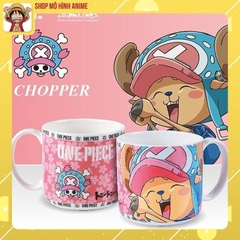Cốc Gốm Uống Nước, Hình Nhân Vật One Piece, Luffy, Zoro, Chopper Chính Hãng, Giúp Con Ăn Uống Thích Thú, Ngon Miệng