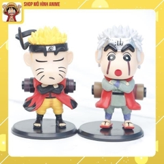 Bộ 6 Mô Hình Các Nhân Vật Naruto, Kakashi, Itachi, Sasuke, Garaa, Cosplay Bởi Shin Cậu Bé Bút Chì, Cute Ngộ Nghĩnh