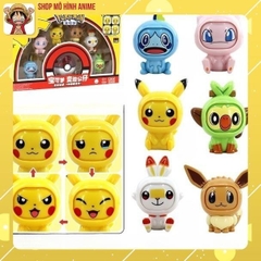 Mô Hình Pokemon Thay Đổi 4 Sắc Thái Khuôn Mặt Khác Nhau, Mô Hình Nhân Vật Anime Biểu Cảm Dễ Thương, Quà Tặng Cho Các Bé