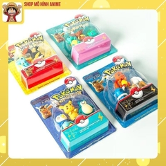 Mô Hình Pokemon, Bộ 4 Hộp 12 Nhân Vật Pikachu, Pokemon, Full Box Đóng Hộp Cao Cấp, Quà Tặng Dành Cho Bé