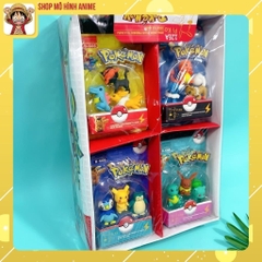 Mô Hình Pokemon, Bộ 4 Hộp 12 Nhân Vật Pikachu, Pokemon, Full Box Đóng Hộp Cao Cấp, Quà Tặng Dành Cho Bé