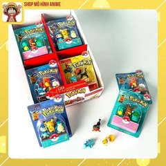 Mô Hình Pokemon, Bộ 4 Hộp 12 Nhân Vật Pikachu, Pokemon, Full Box Đóng Hộp Cao Cấp, Quà Tặng Dành Cho Bé
