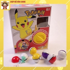 Đồ chơi Máy Vặn Bóng Pokemon, One Piece, Hộp Chưa 6 Quả Trứng Chứa Mô Hình Bí Ẩn, Đồ Chơi Cho Bé