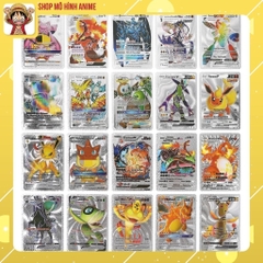 Bộ Thẻ Bài Pokemon Cao Cấp, Mạ Vàng, Mạ Bạc 55, 110, 150 Thẻ, Đồ Chơi Cho Bé, Bộ Sưu Tập Thẻ Bài Mạnh Nhất