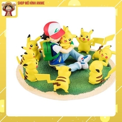 Mô Hình Pokemon, Satoshi và Pikachu, Bộ Mô Hình Cao Cấp Dành Cho Bé, Bộ Sưu Tập Hoạt Hình, Quà Tặng Cho Trẻ