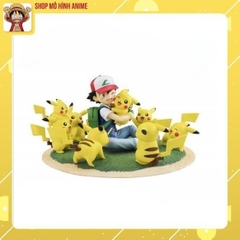 Mô Hình Pokemon, Satoshi và Pikachu, Bộ Mô Hình Cao Cấp Dành Cho Bé, Bộ Sưu Tập Hoạt Hình, Quà Tặng Cho Trẻ