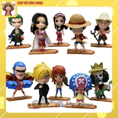 Bộ 10 Mô Hình One Piece Chibi Vương Quốc Wano, Cao 9cm, Mô Hình Decor Trang Trí, Bộ Sưu Tập Nhân Vật Yêu Thích