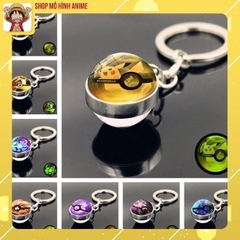 Móc Khóa Quả Cầu Pha Lê Hình Pokemon, Pikachu Siêu Cute, Bộ Sưu Tập Hoạt Hình Anime