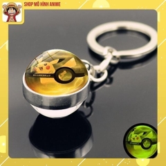 Móc Khóa Quả Cầu Pha Lê Hình Pokemon, Pikachu Siêu Cute, Bộ Sưu Tập Hoạt Hình Anime