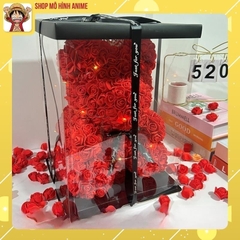 Hộp Quà Tặng Hoa Gấu Đội Vương Miện, Có Đèn Led, Decor Trang Trí Phòng Ngủ, Quà Tặng Sinh Nhật, Người Yêu, Lễ Cưới