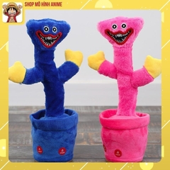 Đồ Chơi Cây Xương Rồng Nhảy Múa Hình Huggy Wuggy Playtime Poppy, Kết Hợp 120 Bài Hát, Nhại Giọng, Sạc USB