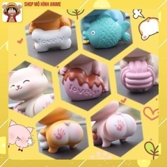 Mô Hình Thú Lắc Mông Cún Mèo Heo Chim,trưng  bày ô tô, tiểu cảnh, bày bàn học, tủ sách, trang trí shop