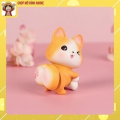 Mô Hình Thú Lắc Mông Cún Mèo Heo Chim,trưng  bày ô tô, tiểu cảnh, bày bàn học, tủ sách, trang trí shop