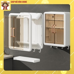 Tủ Nhà Tắm, Kệ Đa Năng Đựng Mĩ Phẩm, Nước Hoa Treo Tường, 3 Tầng Không Thấm Nước Không Cần Đục Lỗ, Chống Bụi Bẩn