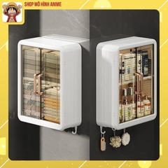 Tủ Nhà Tắm, Kệ Đa Năng Đựng Mĩ Phẩm, Nước Hoa Treo Tường, 3 Tầng Không Thấm Nước Không Cần Đục Lỗ, Chống Bụi Bẩn