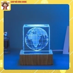 Đèn Ngủ Pha Lê Hình Lập Phương, Hệ Mặt Trời, Ánh Sáng Đổi Màu, Đèn Decor Trang Trí, Quà Tặng Người Thân