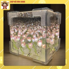 Đèn Ngủ Hoa Tulip Khối Lập Phương Rubik Tráng Gương Độc Đáo, Đồ Decor Trang Trí Thủ Công Diy, Quà Tặng Sinh Nhật, Dịp Lễ