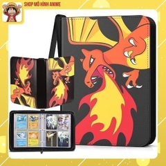 Sách Đựng Bộ Sưu Tập Thẻ Bài Pokemon , Khe Đựng 400 Thẻ TCG, Túi Da Cao Cấp, Bộ Sưu Tập Cho Bé