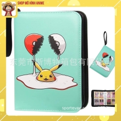 Sách Đựng Bộ Sưu Tập Thẻ Bài Pokemon , Khe Đựng 400 Thẻ TCG, Túi Da Cao Cấp, Bộ Sưu Tập Cho Bé